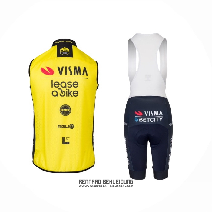 2024 Windweste Jumbo Visma Gelb Und Tragerhose